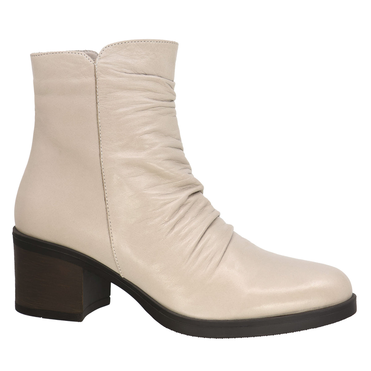 TAXI EVERLY LEATHER SAGE BOOT - SILVER GREY