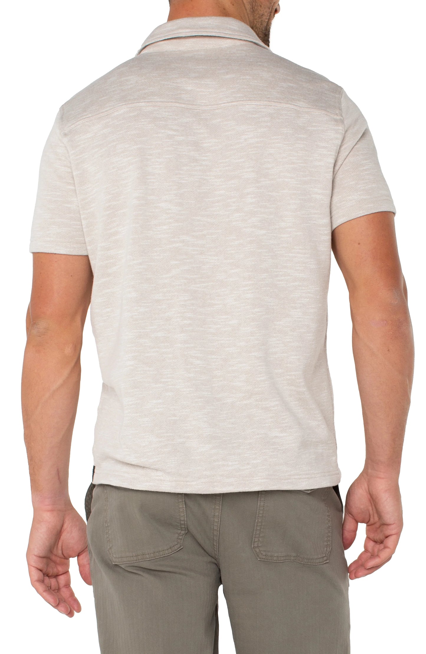 MEN'S LIVERPOOL BUTTON UP SHIRT - OATMEAL