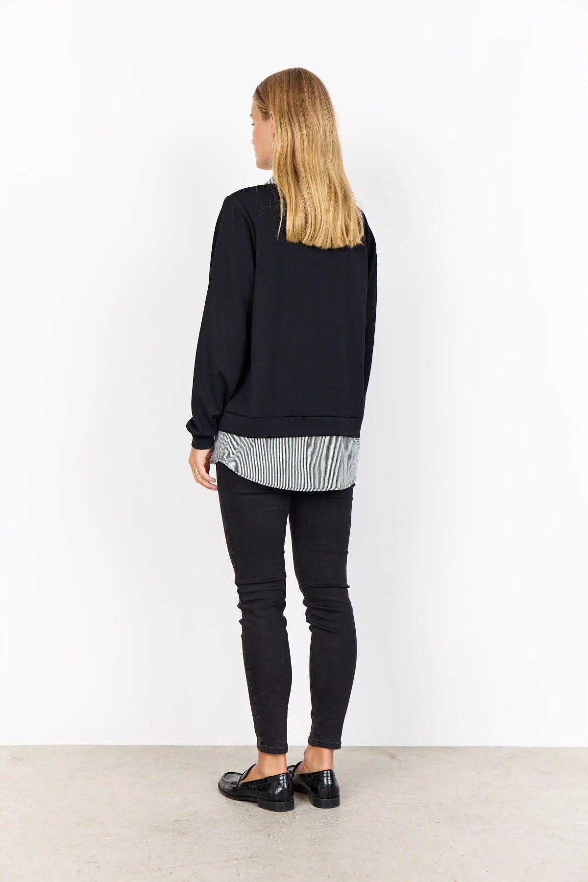 SOYACONCEPT BANU FOOLER TOP - BLACK