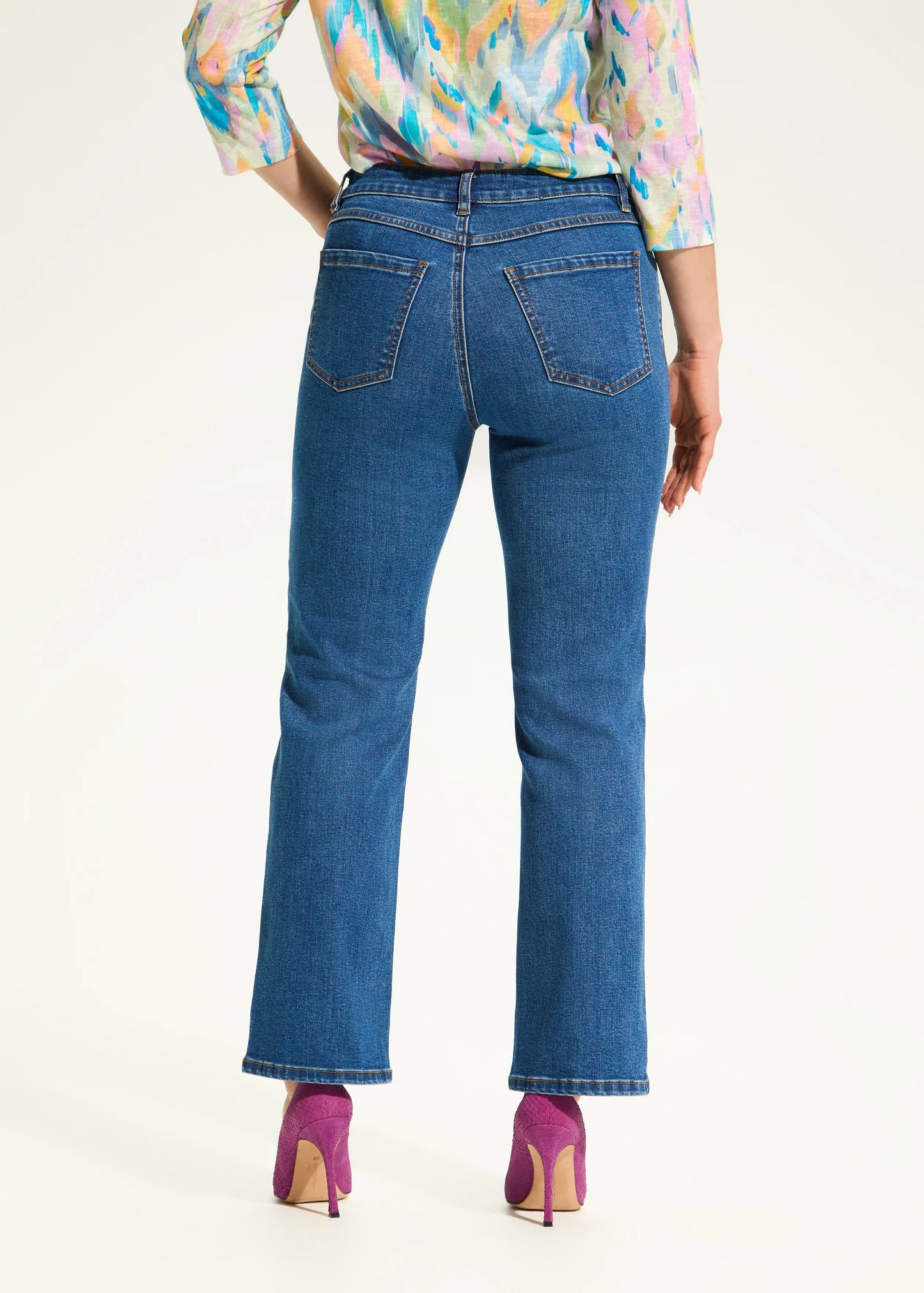 FDJ OLIVIA BOOT ANKLE LENGTH - MEDIUM WASH