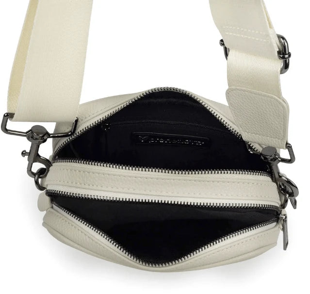 DURHAM VEGAN LEATHER CROSSBODY - BLACK