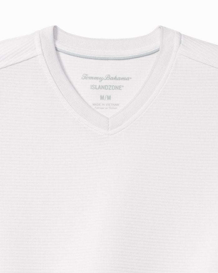 TOMMY BAHAMA COASTAL CREST V-NECK TEE - WHITE - Vi-Leen's Fashions