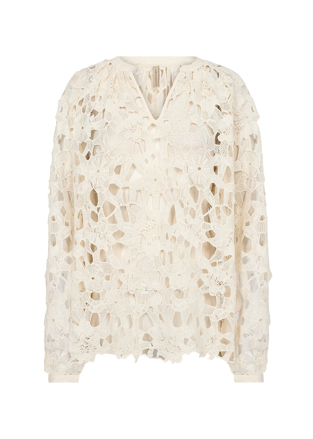 SOYACONCEPT PAJA CUT OUT BLOUSE - CREAM