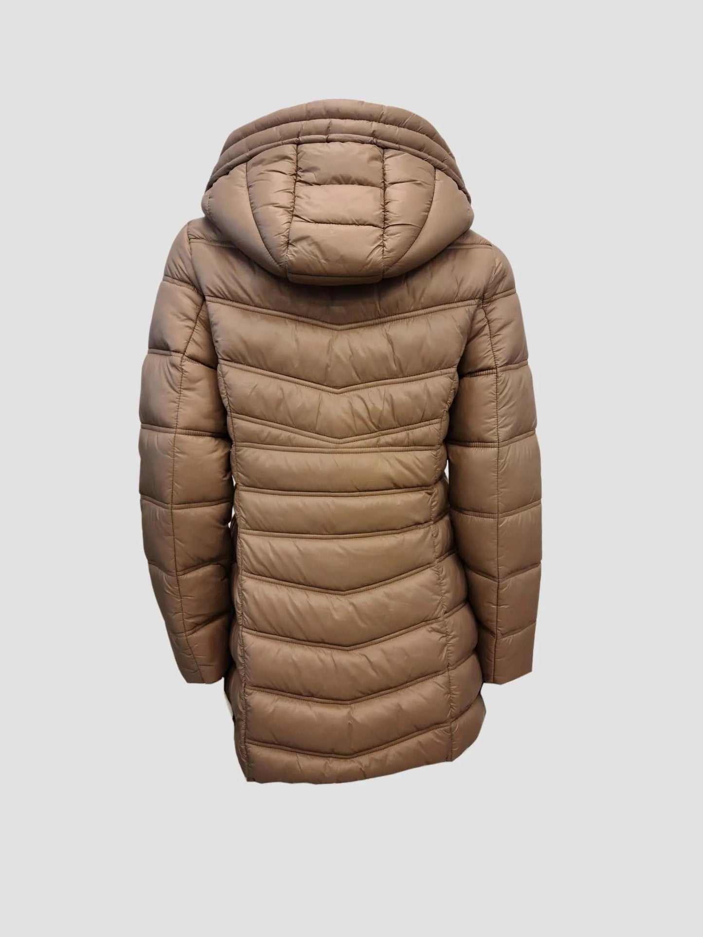 POINT ZERO MID WEIGHT PUFFER JACKET - CAMEL