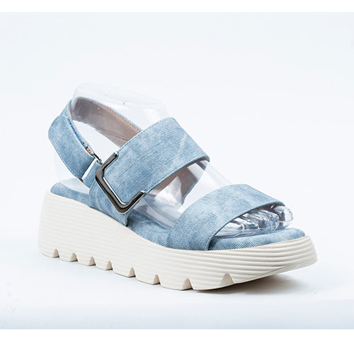 LITTLE EMPRESSES DENIM BLUE SANDAL