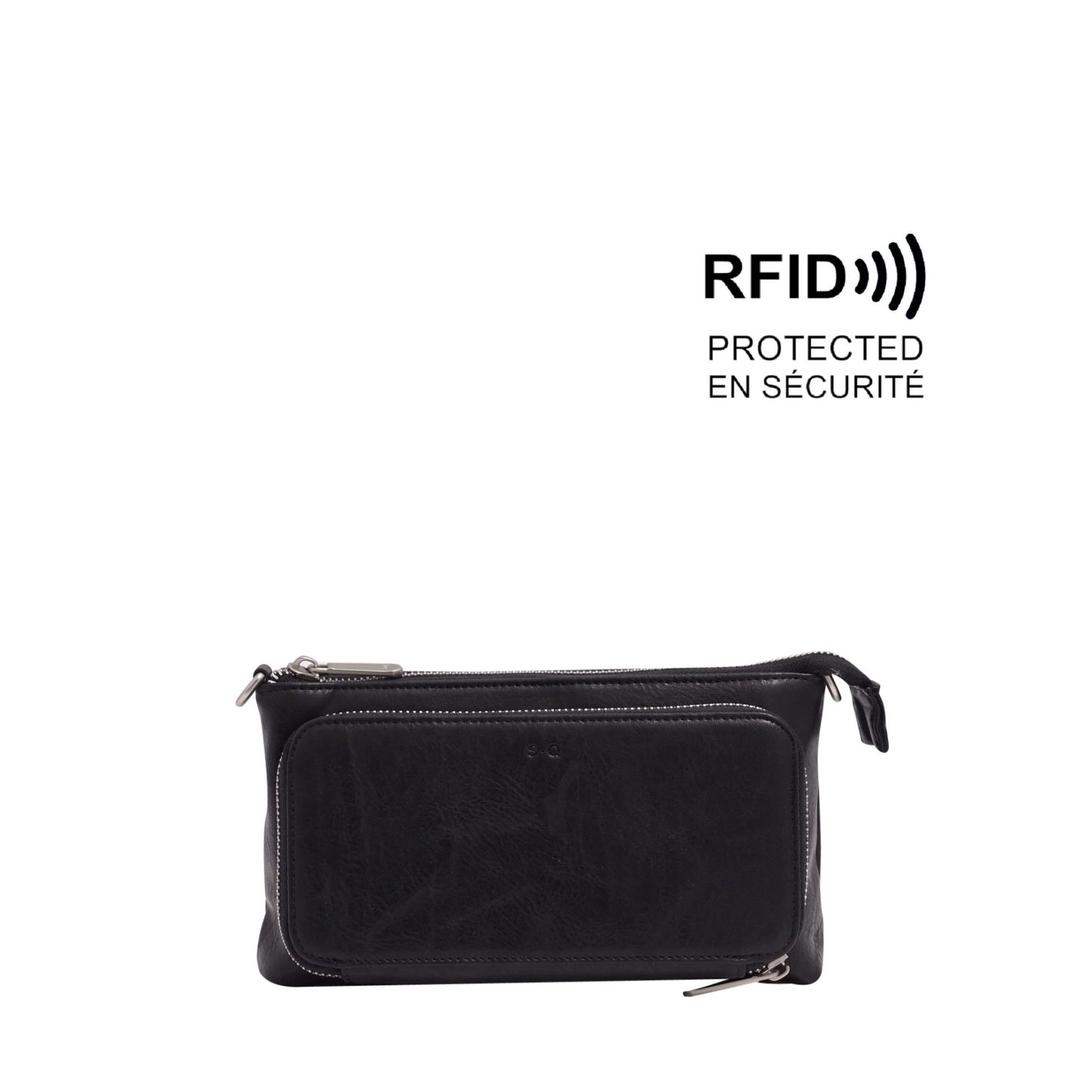 ANIKA CROSSBODY/WALLET - BLACK