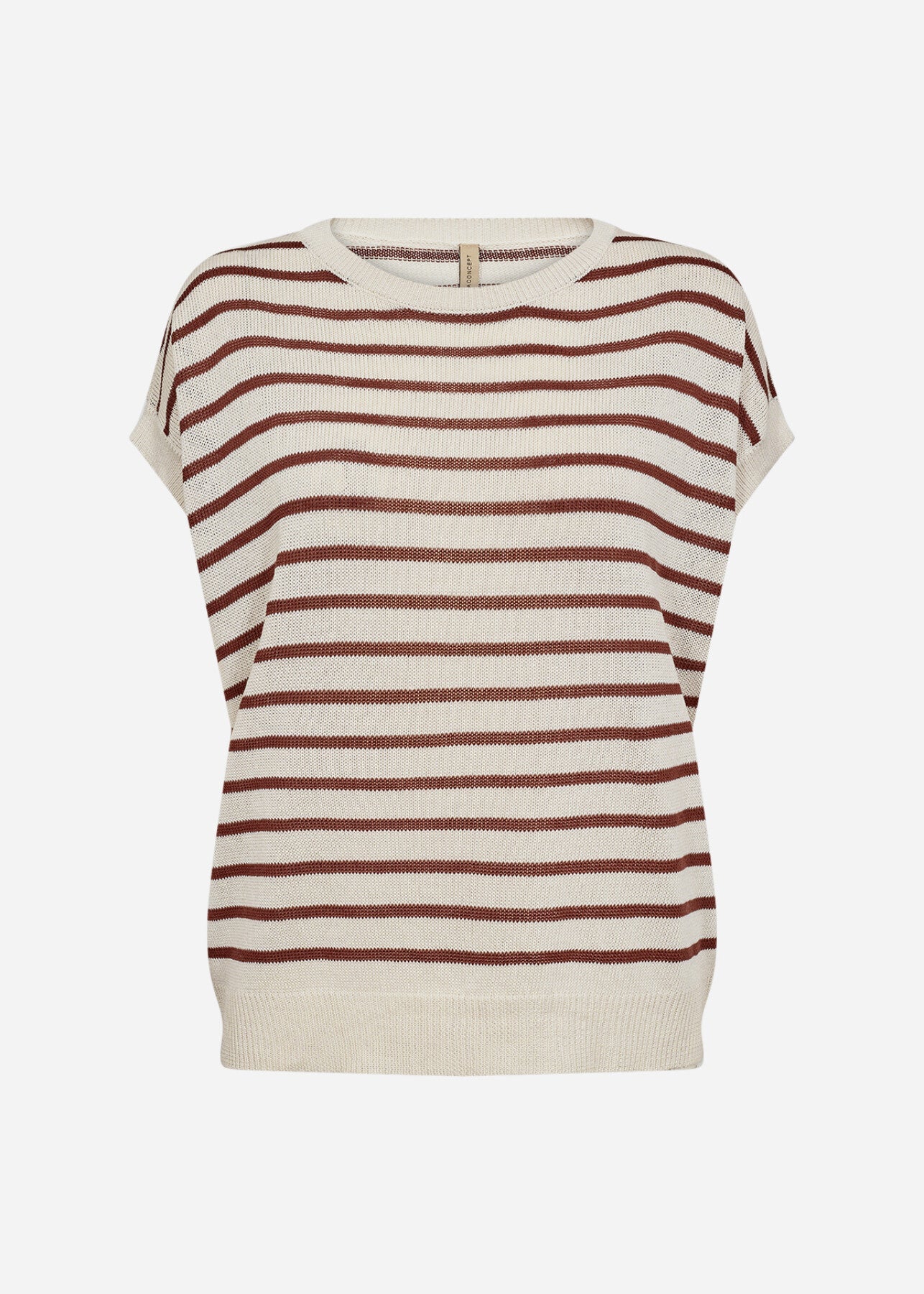 SOYACONCEPT LUANNA STRIPE TOP - RUSTY