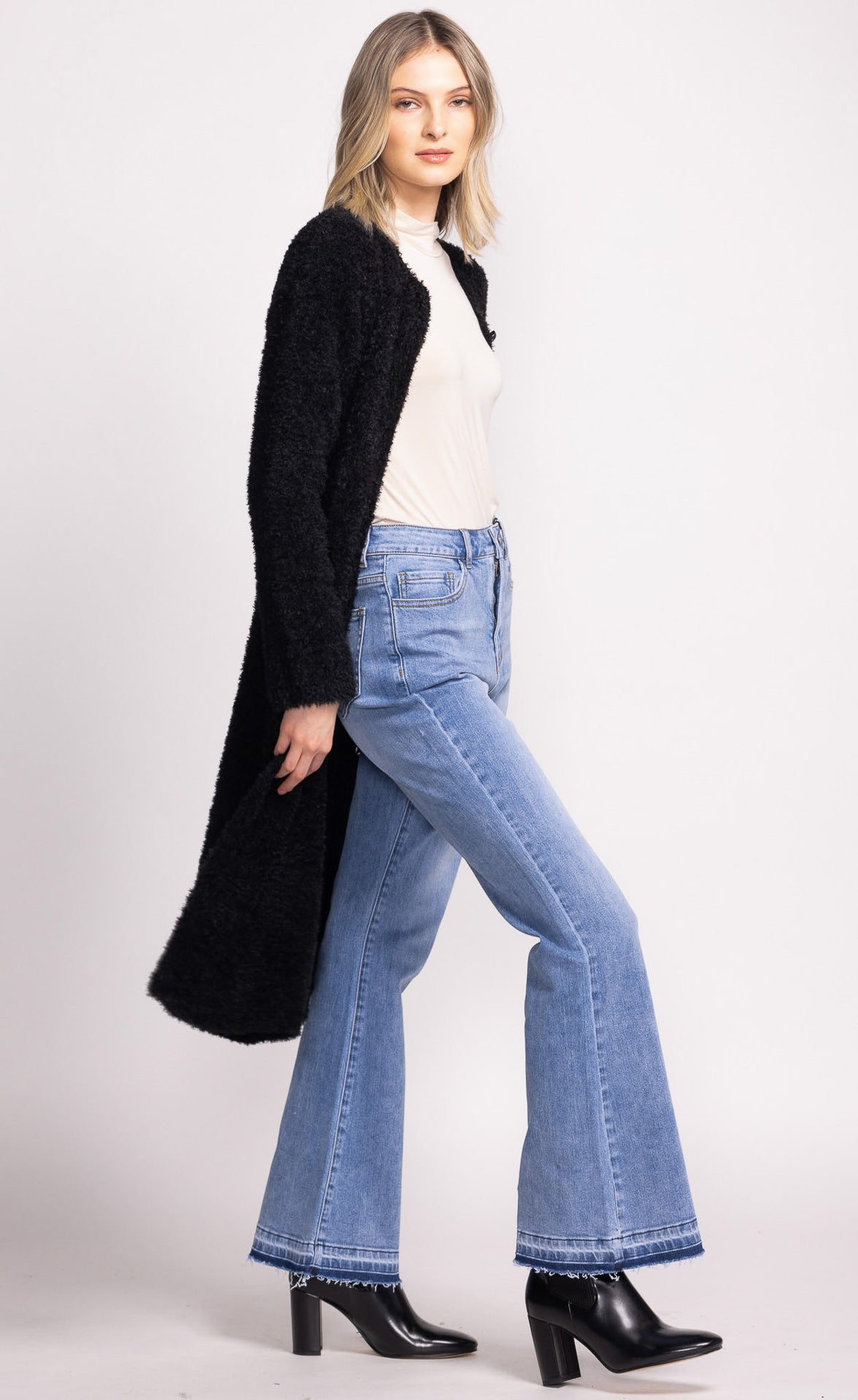 PINK MARTINI PARKER CARDI - BLACK - Vi-Leen's Fashions