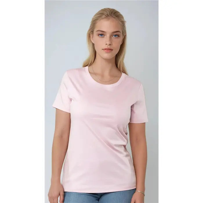 CARRELI COTTON CREW NECK T-SHIRT - PINK