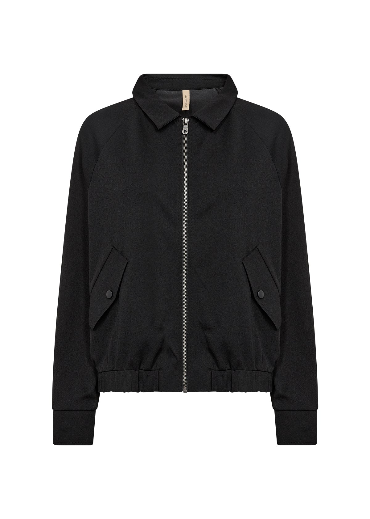 SOYACONCEPT SIHAM COLLARED JACKET - BLACK