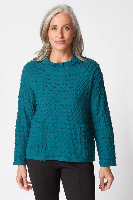 HABITAT RAGLAN POCKET TOP - JUNIPER