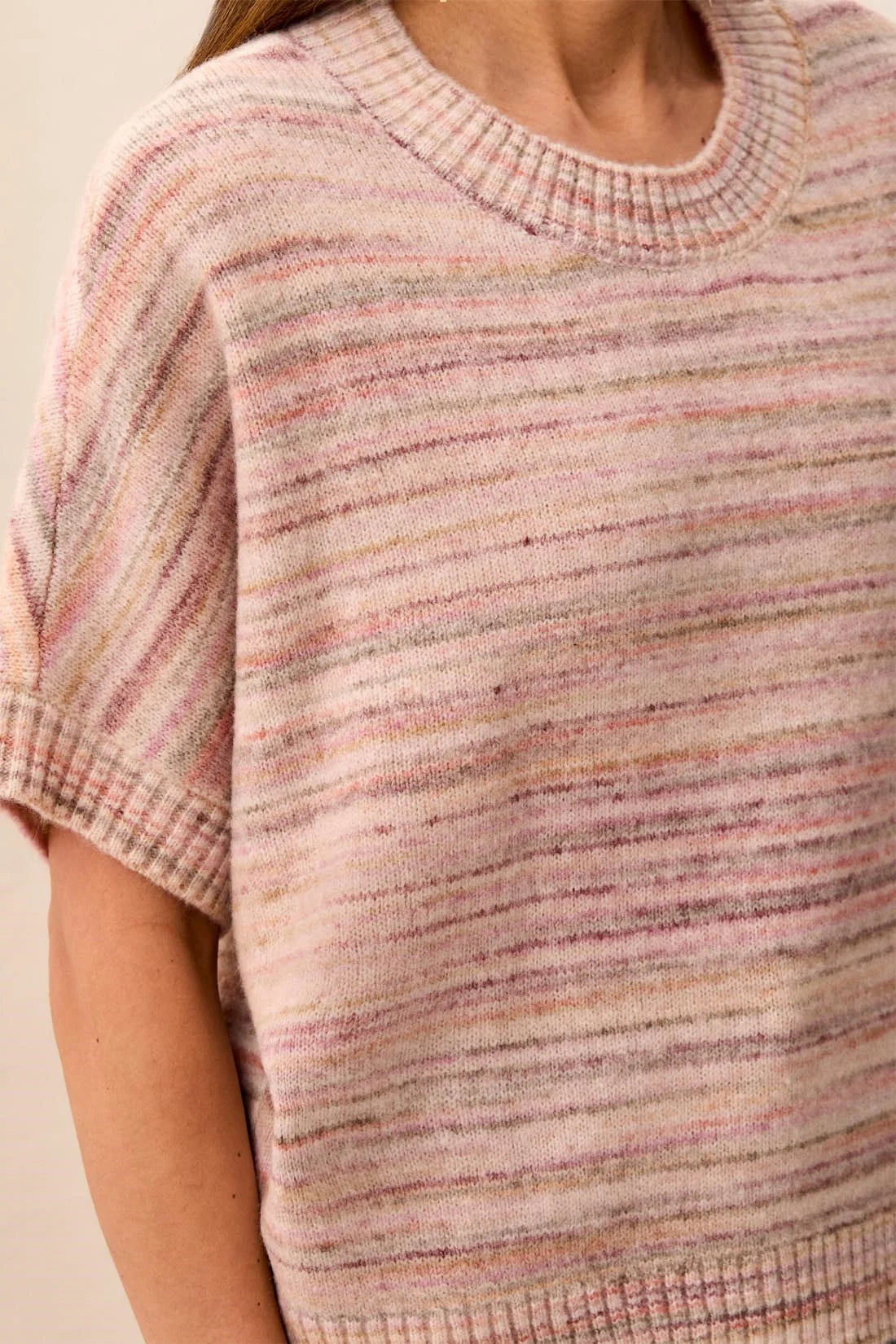 TRIBAL CREW NECK SWEATER - PASHMINA