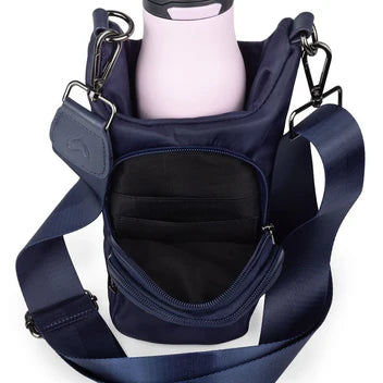 HIPSTER WATER BOTTLE CROSSBODY - MATTE NAVY