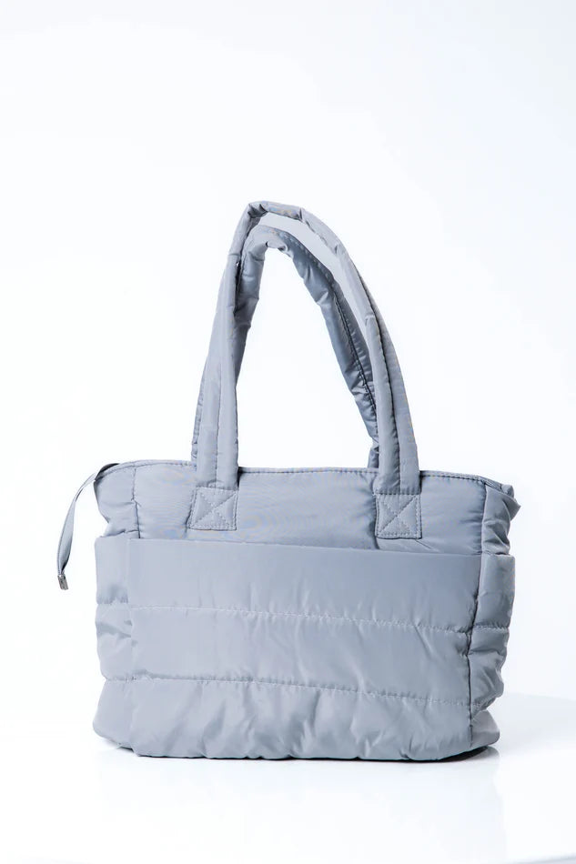PUFFER BAG - LIGHT GREY