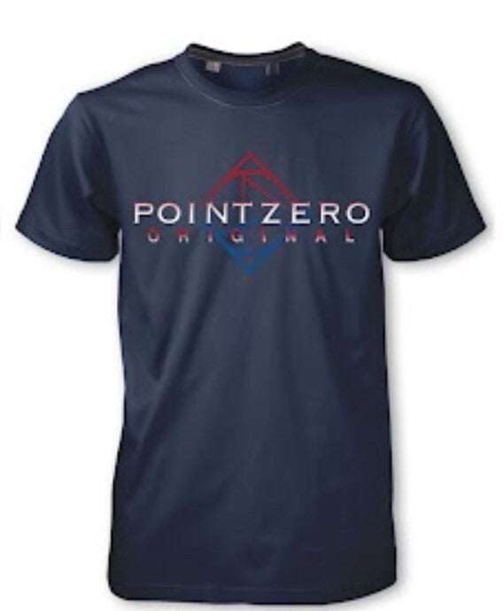MENS POINT ZERO CREW NECK T-SHIRT - NAVY - Vi-Leen's Fashions