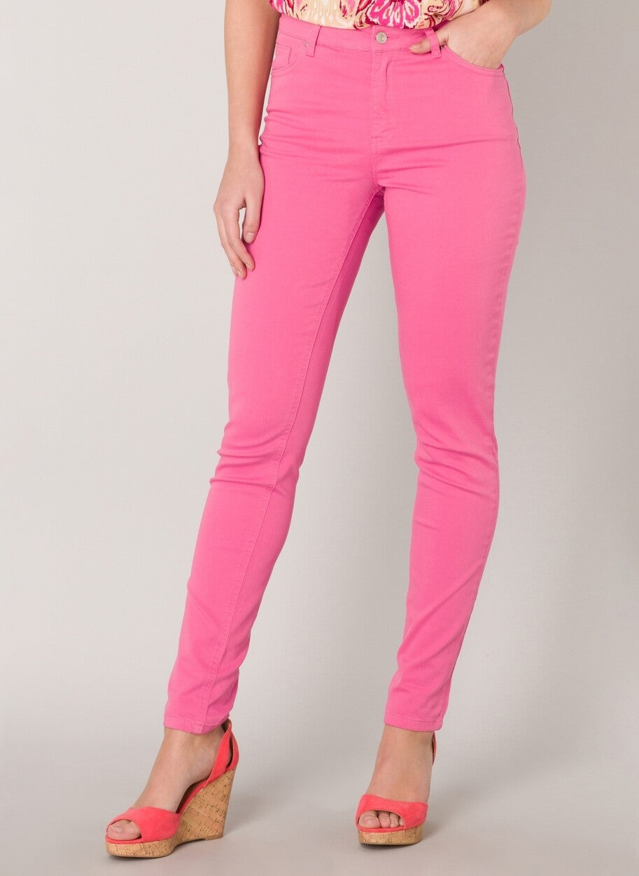 YEST IZOE SLIM FIT PANT - FRESH FUSHIA - Vi-Leen's Fashions