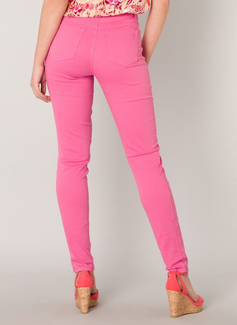 YEST IZOE SLIM FIT PANT - FRESH FUSHIA - Vi-Leen's Fashions