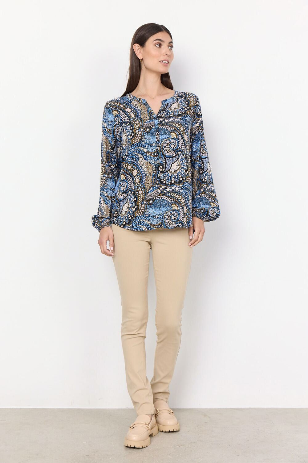 SOYACONCEPT LILLY SLIM LEG PANT - SAND - Vi-Leen's Fashions