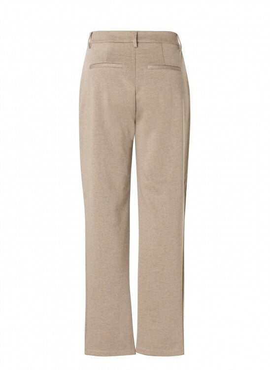 YEST ERVA STRAIGHT LEG DRESS PANT - TAUPE/MELANGE - Vi-Leen's Fashions