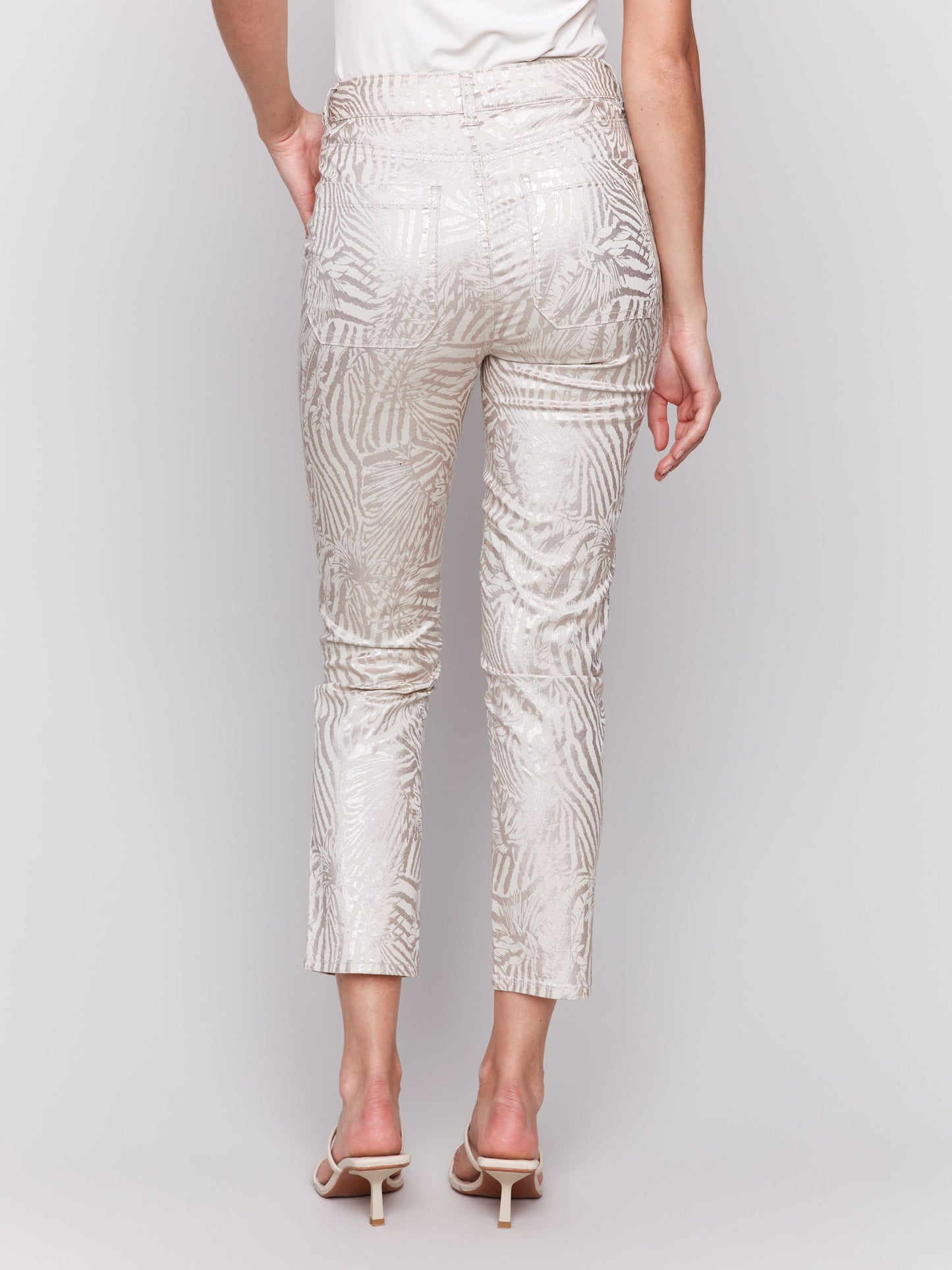 CHARLIE B ZEBRA PRINTED PANT