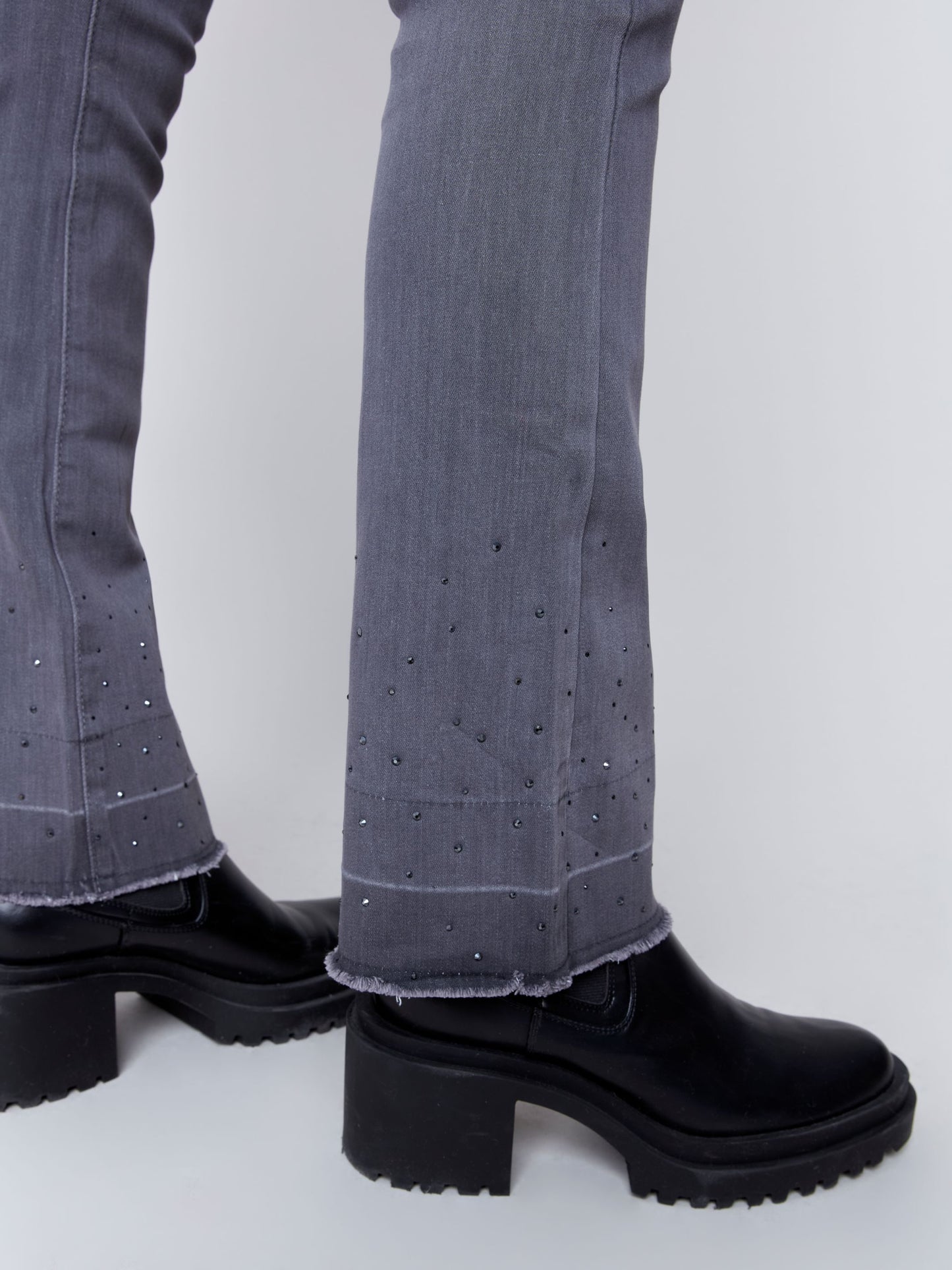 CHARLIE B OMBRE BOOTCUT LEG PANT - GREY - Vi-Leen's Fashions