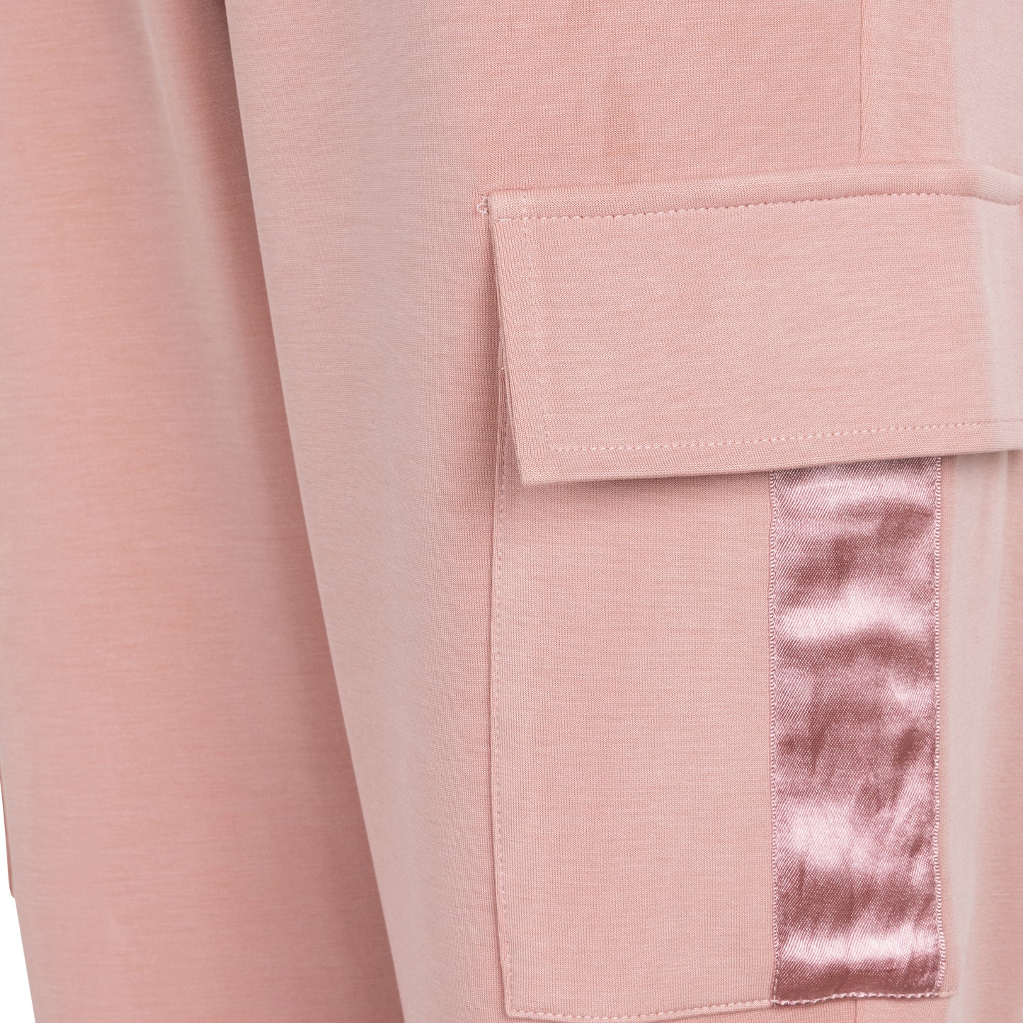 ESQUALO MODAL CARGO TROUSER - CHALK PINK