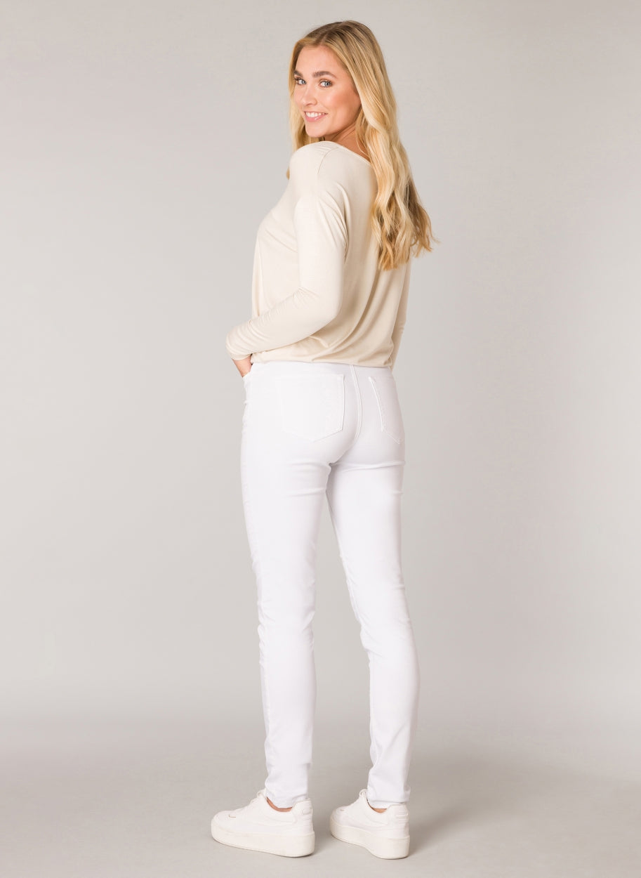 YEST JOY SKINNG LEG DENIM - WHITE - Vi-Leen's Fashions