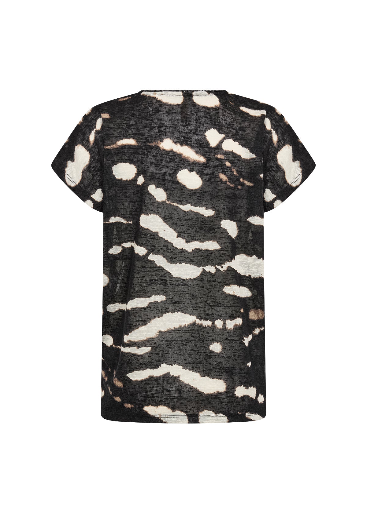 SOYACONCEPT ARETHA V-NECK TOP - BLACK MIX