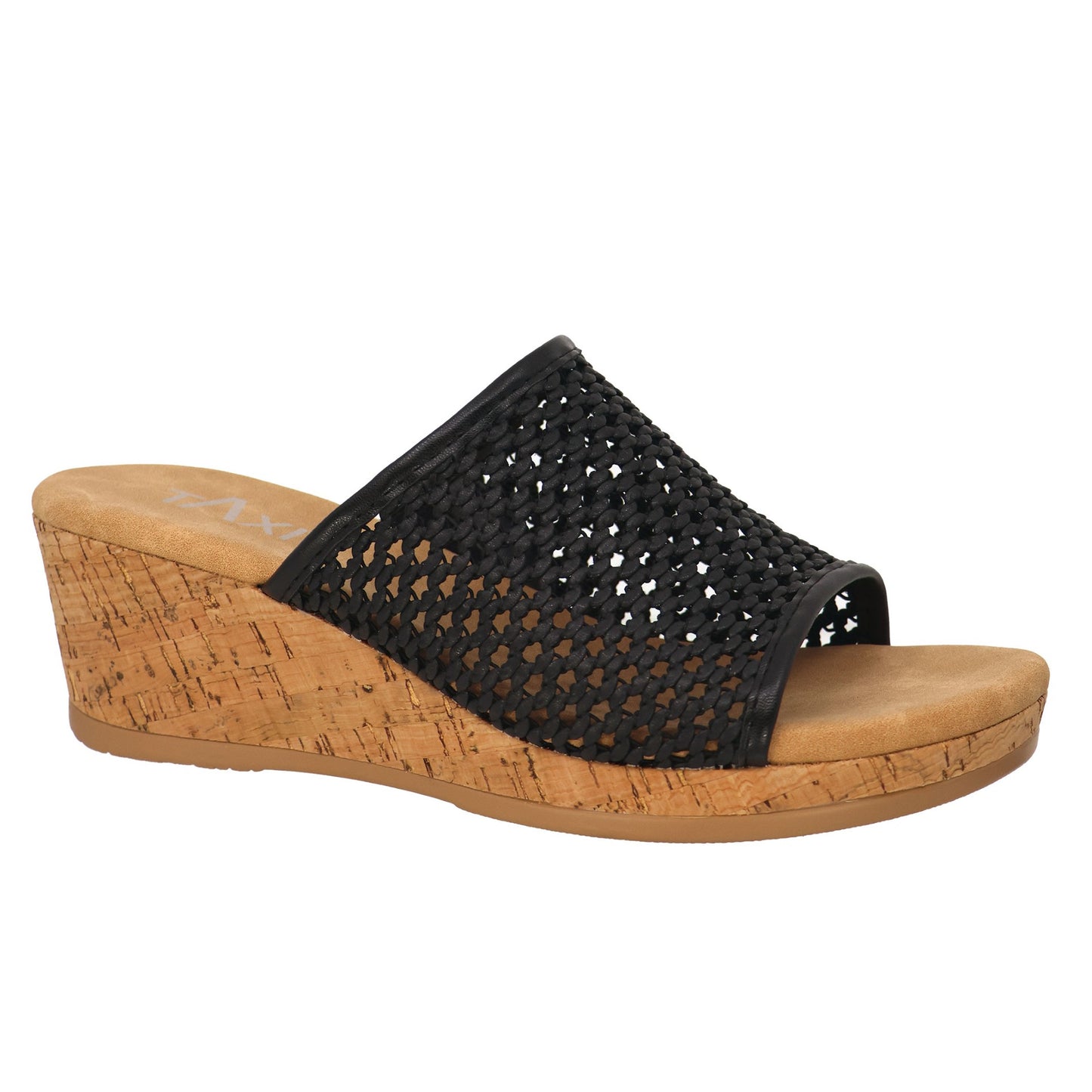 TAXI SANDY WEDGE SANDAL - BLACK - Vi-Leen's Fashions