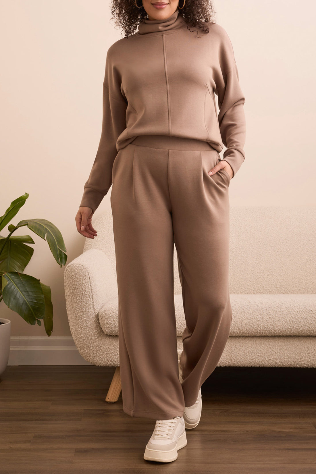 TRIBAL PULL ON PANT WITH POCKETS - FOSSIL