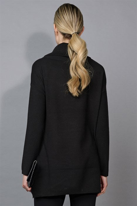 PICADILLY ANIMAL JACQUARD TUNIC - SAND/BLACK