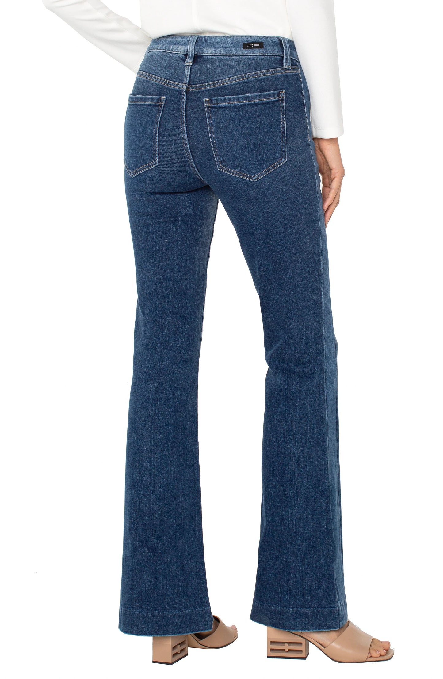 LIVERPOOL HANNAH FLARE WITH BLOCKING DETAIL - RIDGELY