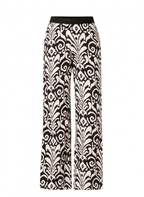 YEST GERDA PRINT PANT - BLACK/WHITE - Vi-Leen's Fashions