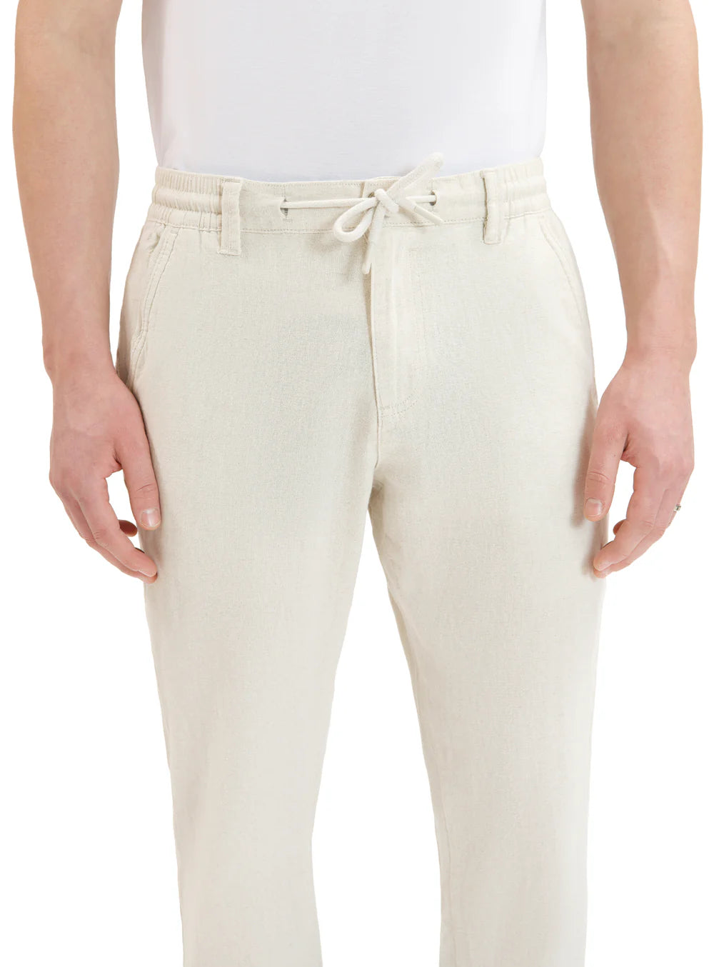 MEN'S POINT ZERO LINEN PANT - NATURAL