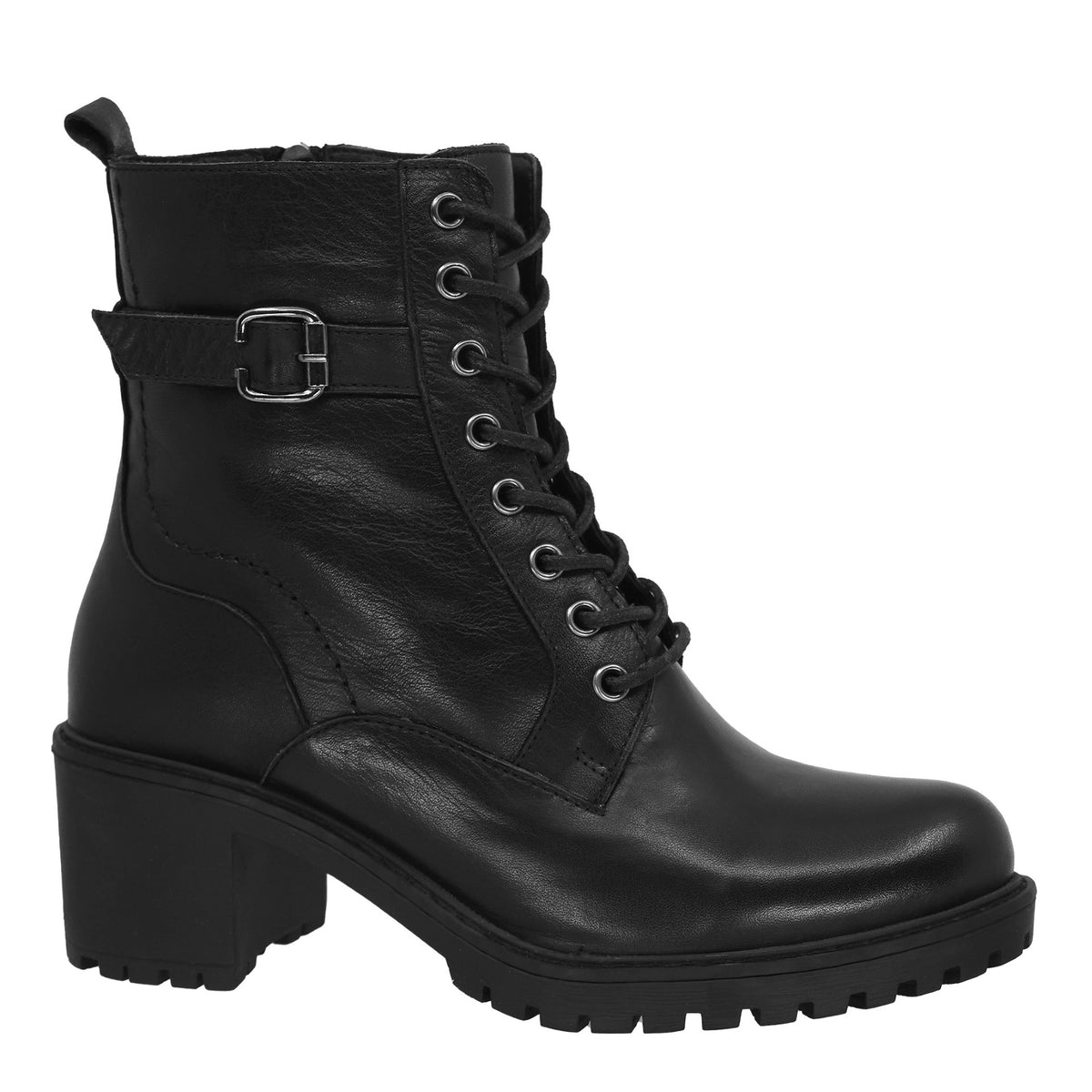 TAXI EVERLY LEATHER CORA BOOT - BLACK
