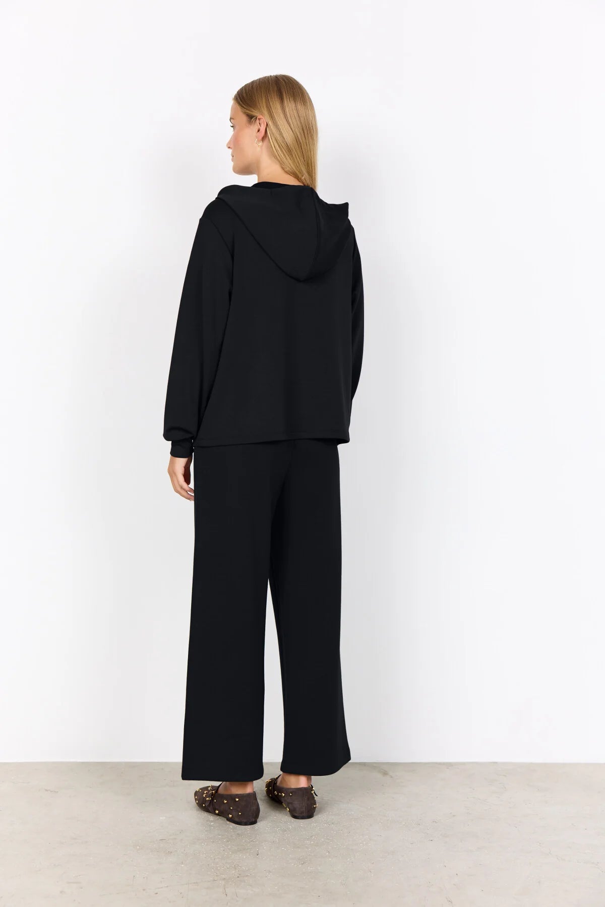SOYACONCEPT BANU PULLOVER WITH HOOD - BLACK