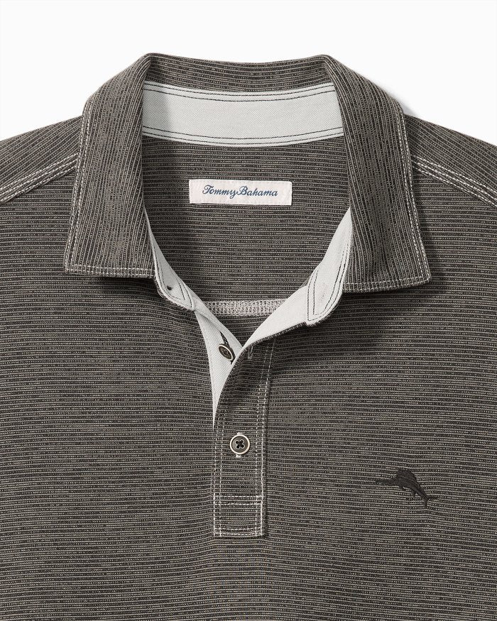 TOMMY BAHAMA PARADISO COVE POLO - COAL - Vi-Leen's Fashions