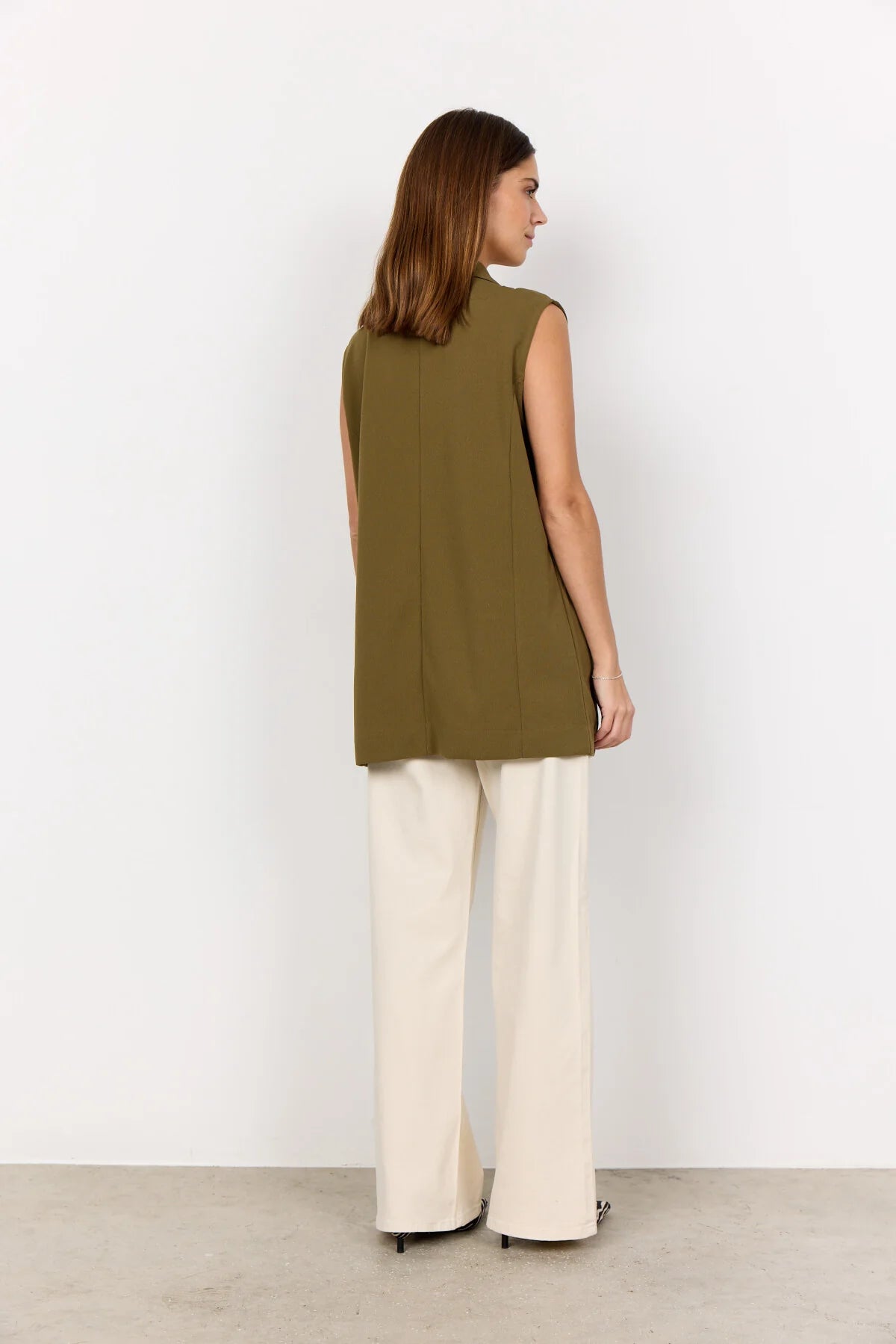 SOYACONCEPT SIHAM VEST - MISTY OLIVE