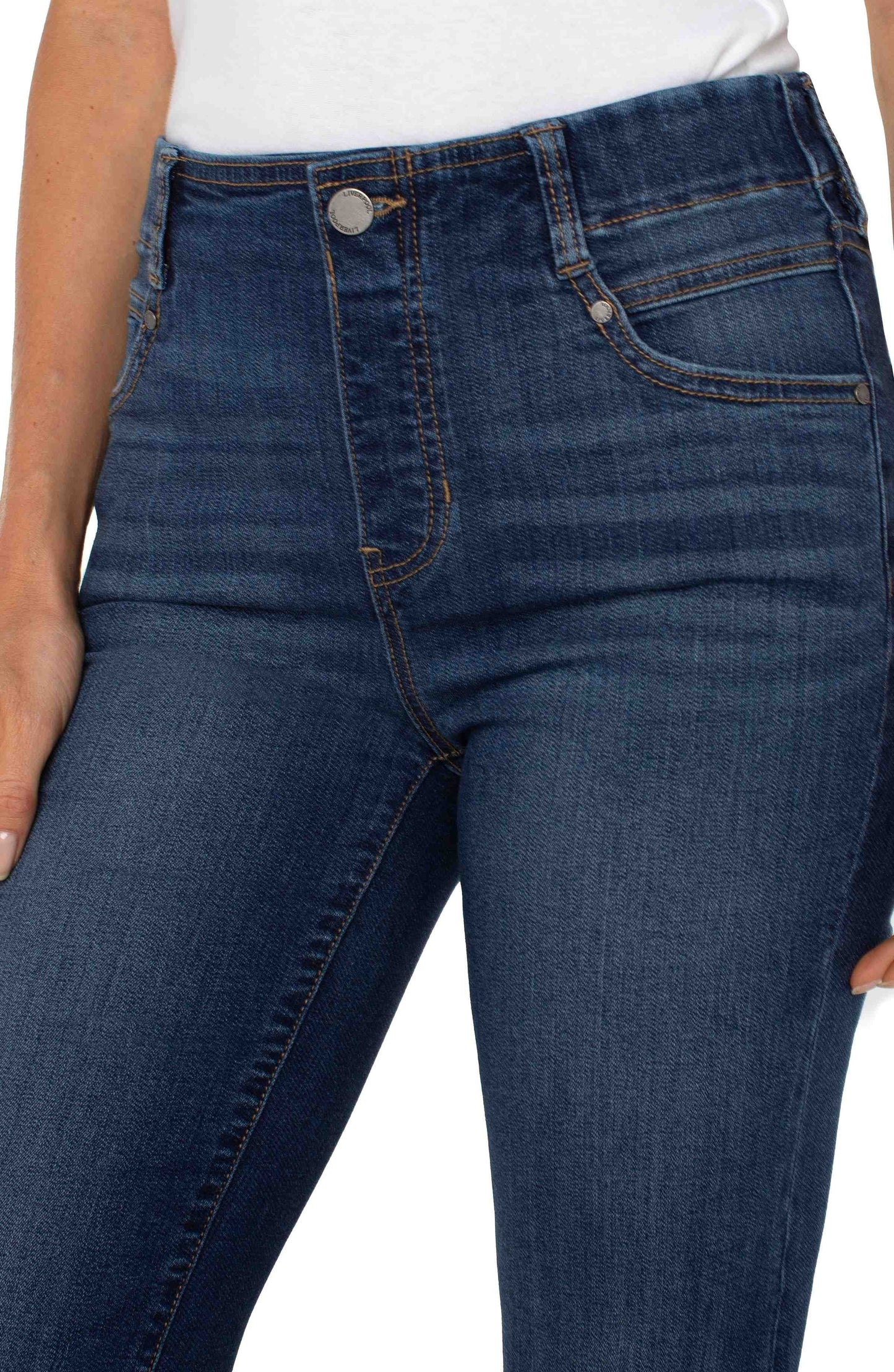 LIVERPOOL GIA GLIDER CROP FLARE - BONELLI