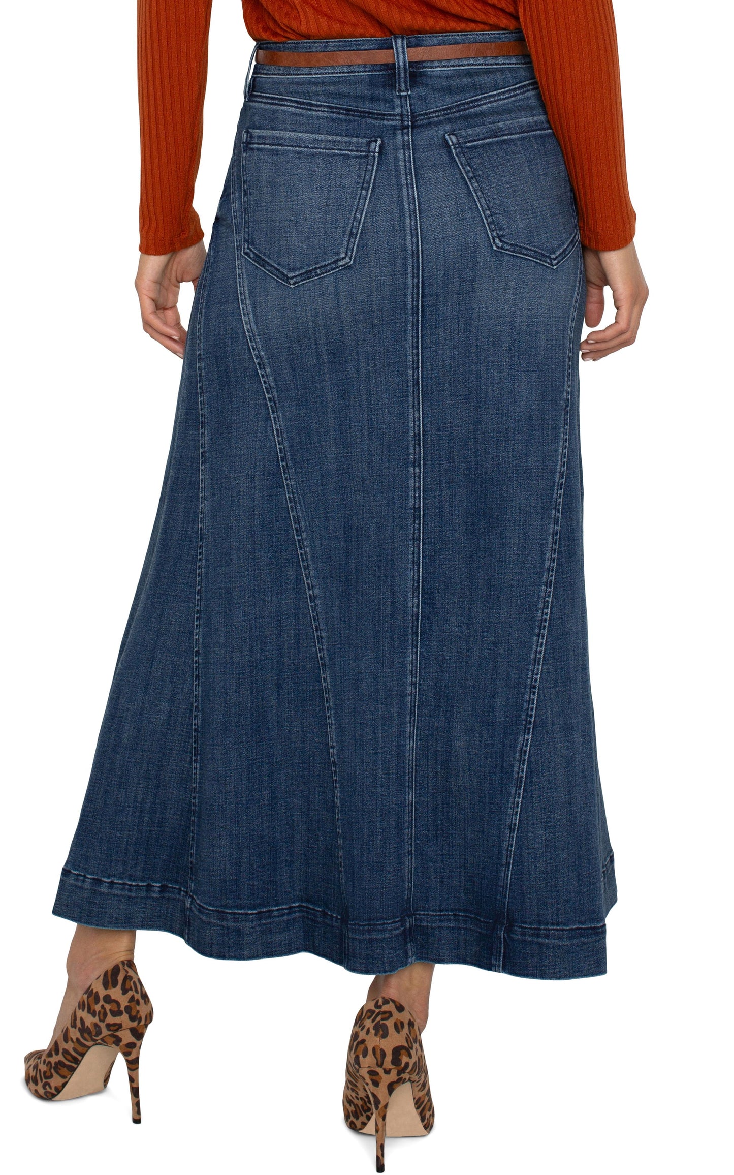 LIVERPOOL MERMAID MAXI DENIM SKIRT - WOODWARD - Vi-Leen's Fashions