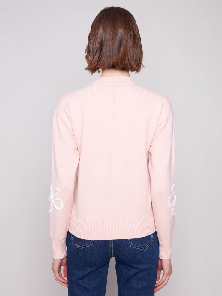 CHARLIE B SWEATER WITH SOUTACHE DETAIL - H.BALLET