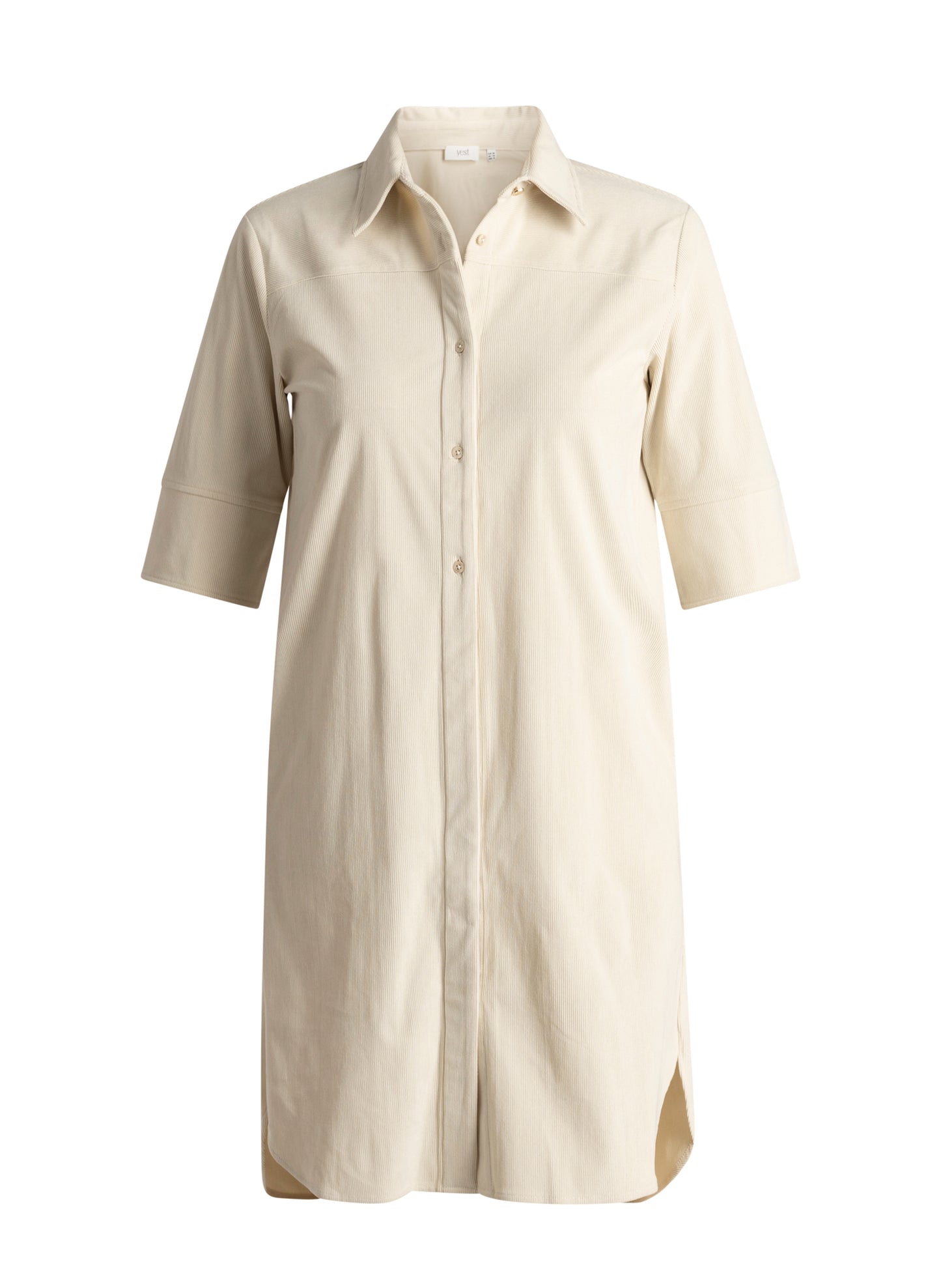 YEST SABINE DRESS - BEIGE CREAM
