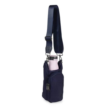 HIPSTER WATER BOTTLE CROSSBODY - MATTE NAVY
