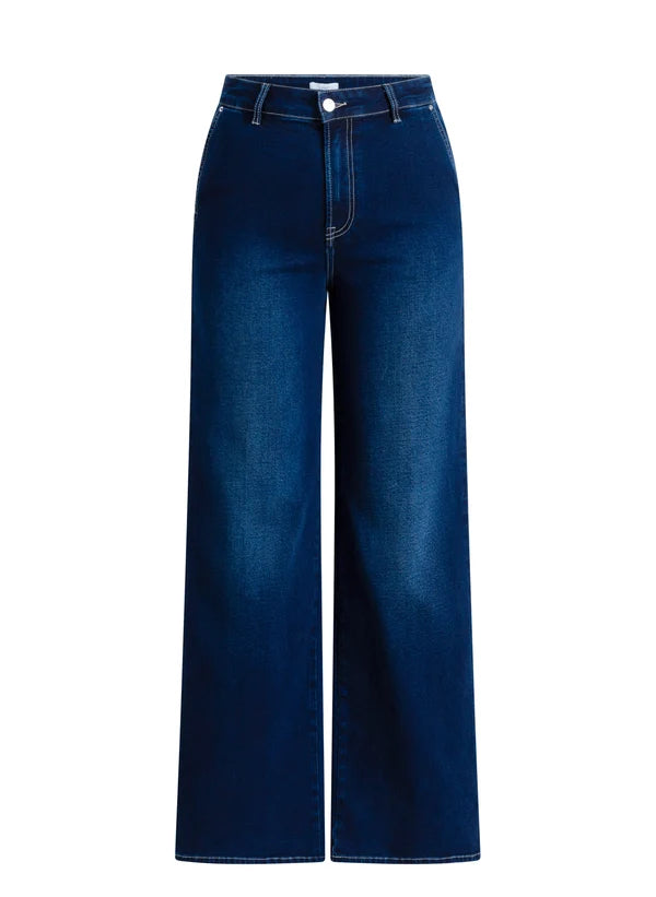 ULRICA WIDE FIT JEAN - DARK BLUE