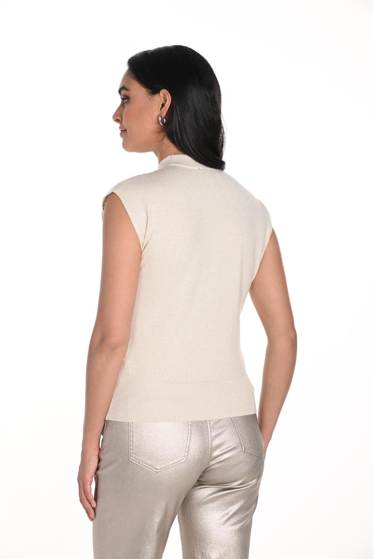 FRANK LYMAN SEQUINS SLEEVELESS KNIT TOP - Vi-Leen's Fashions