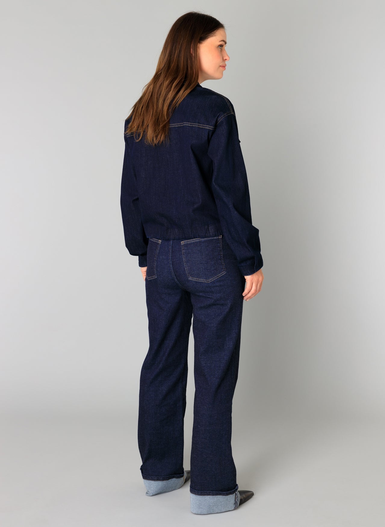 YEST BEATRIX DENIM JACKET - DARK RINSE