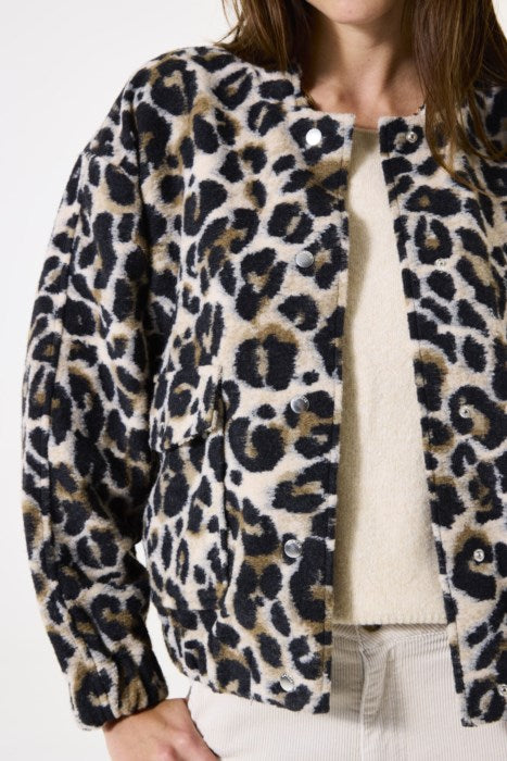 GARCIA SOFT TEDDY JACKET - CHEETAH