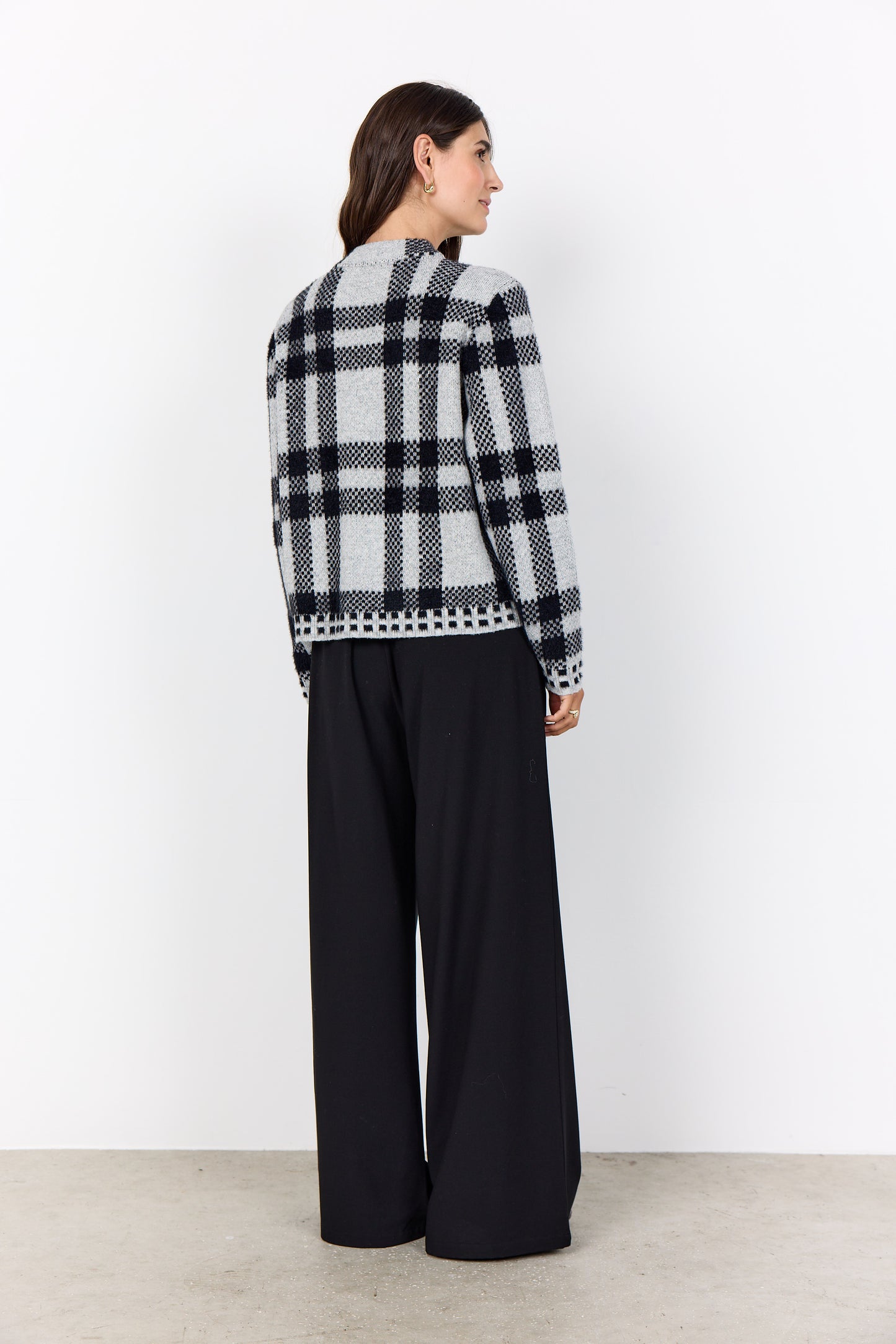 SOYACONCEPT VIBSA CARDIGAN - BLACK/GREY