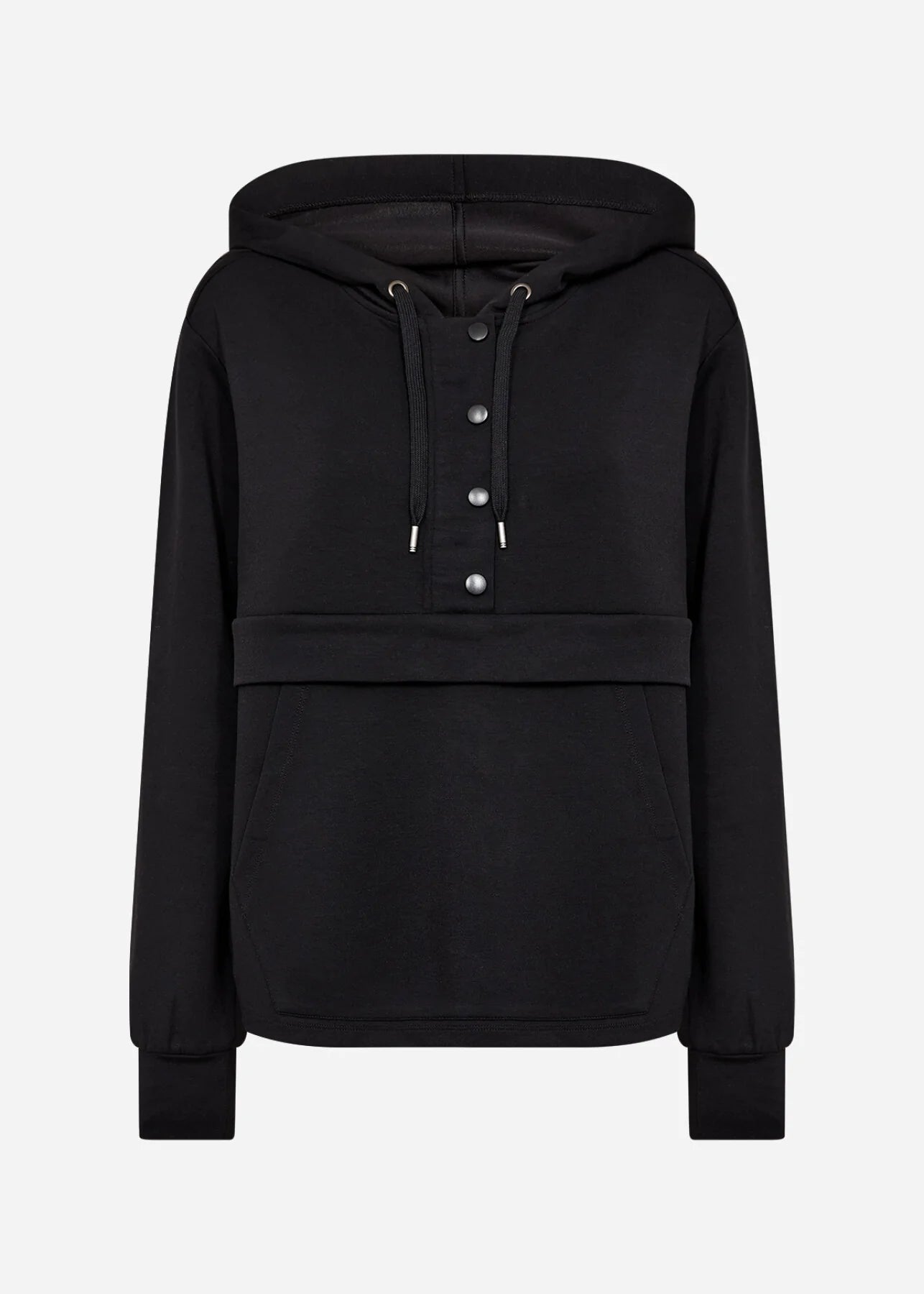 SOYACONCEPT BANU PULLOVER WITH HOOD - BLACK