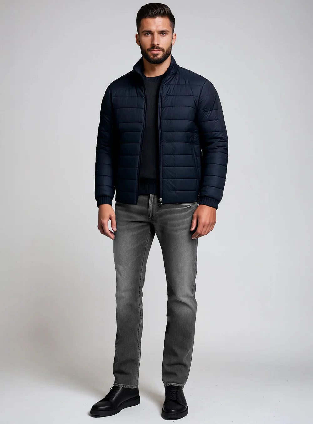 MEN'S POINT ZERO FLEX CLASSIC FIT DENIM - GREY